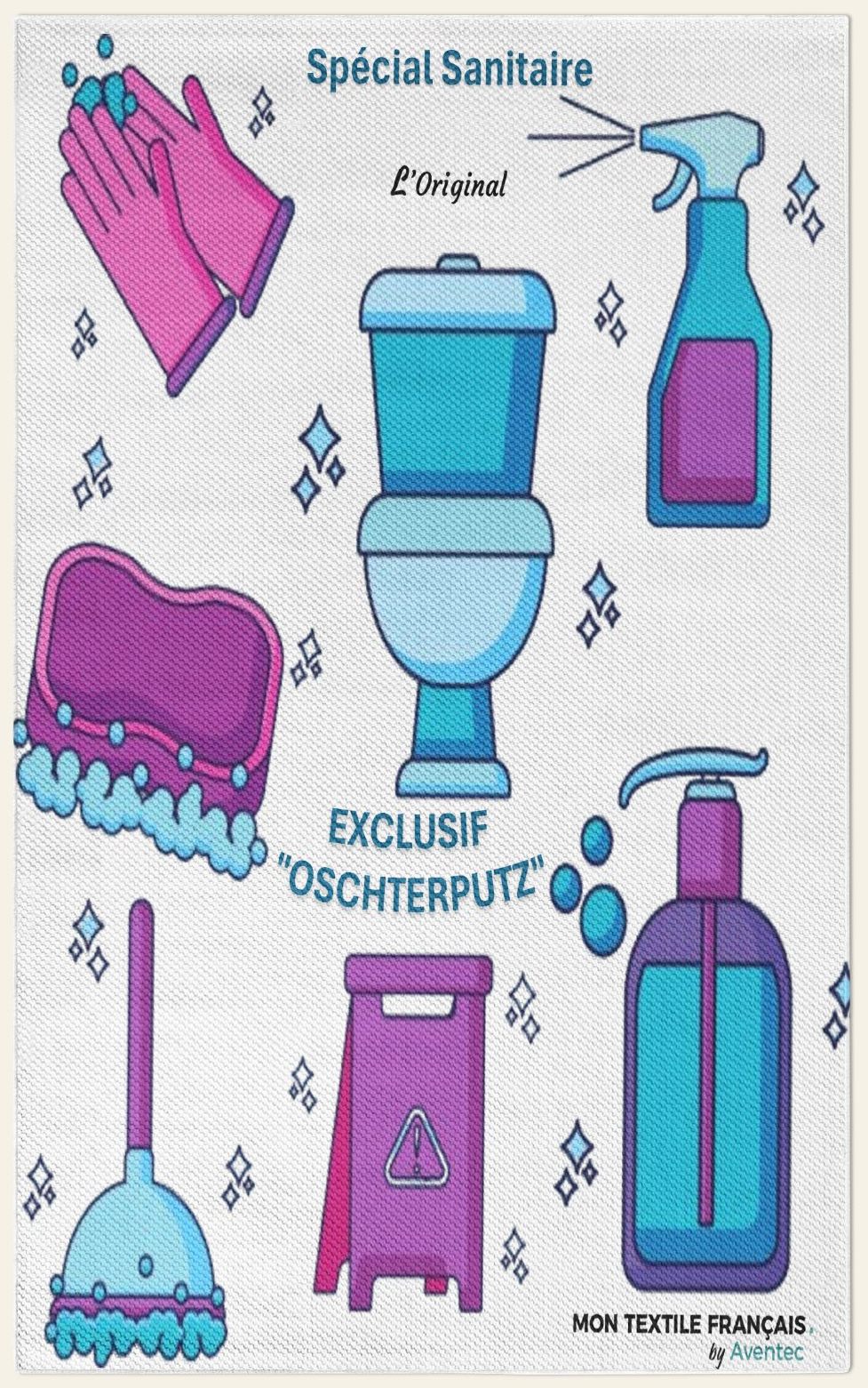Lavette Oschterputz Spécial Sanitaire